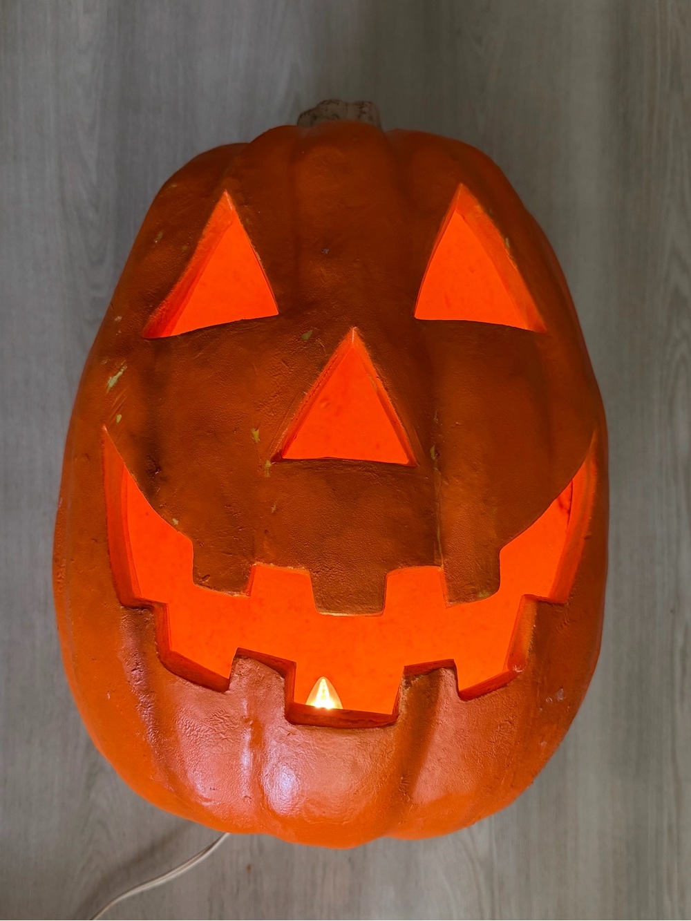 Vintage 1998 Paper Magic Group Jack O Lantern Light Up Pumpkin Halloween *Flaws
